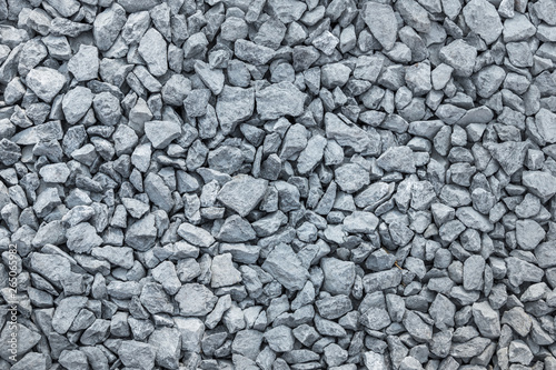 Detailed of grey gravel for construction