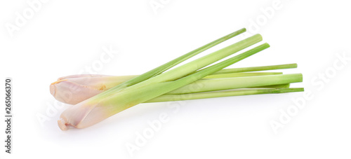 Canvas Print lemon grass on white background.