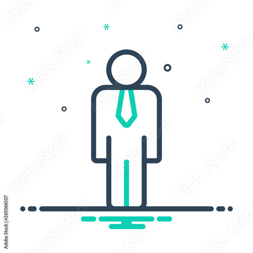 Mix line icon for personality persona