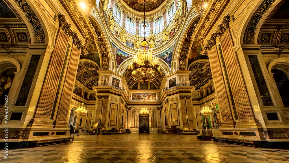 Fototapeta premium The fresco on the ceiling of St. Isaac's Cathedral