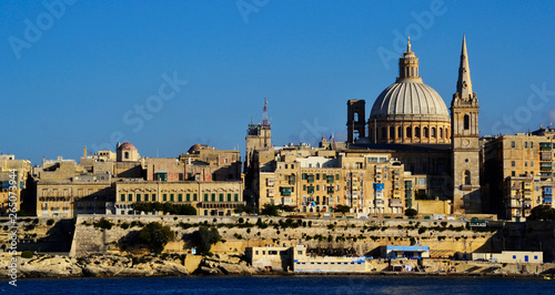 Cruising along the cost of La Valletta, Malta