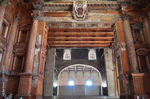 Interior of the Farnese theater, Parma, Italy photo