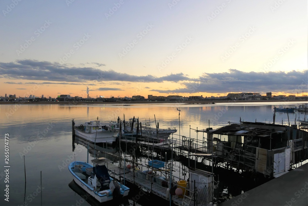 Fototapeta premium Wieczorna barka