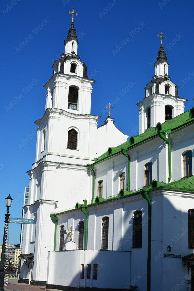 Obraz premium The Cathedral Of Holy Spirit In Minsk - The Main Orthodox Church Of Belarus
