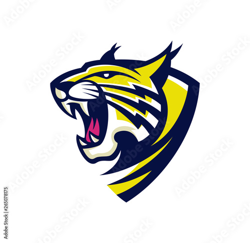 lynx wildcat logo esport mascot illustration