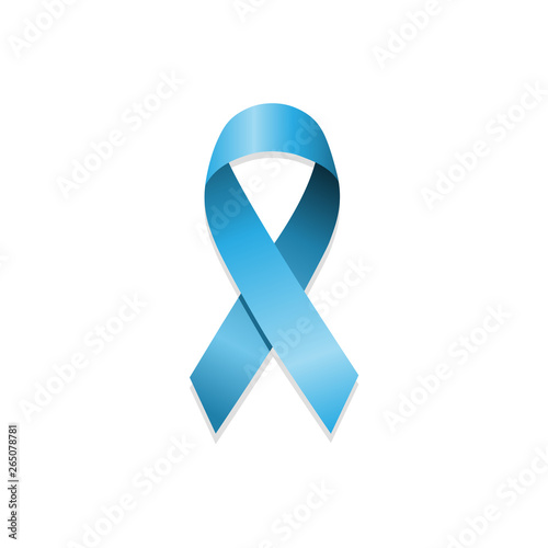 Autism awareness blue ribbon. World Autism day