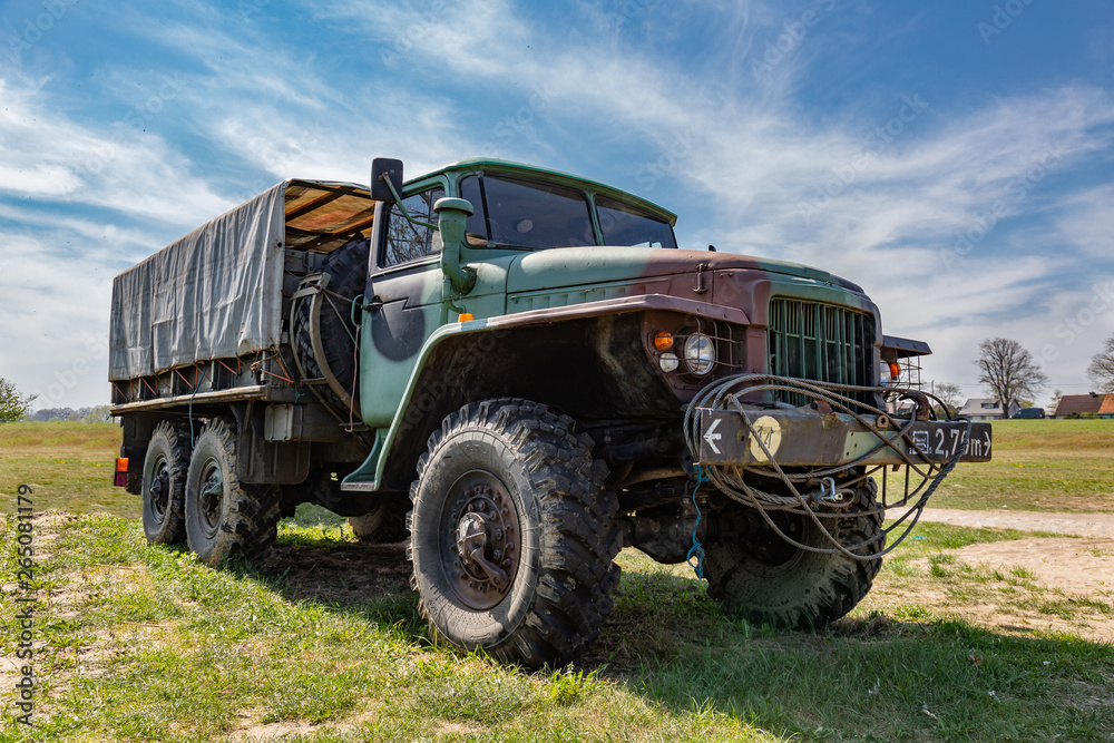 Soviet track car Ural 375.