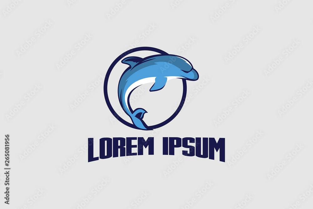 cute dolphins cartoon vector logo templates cute dolphins cartoon vector logo templates