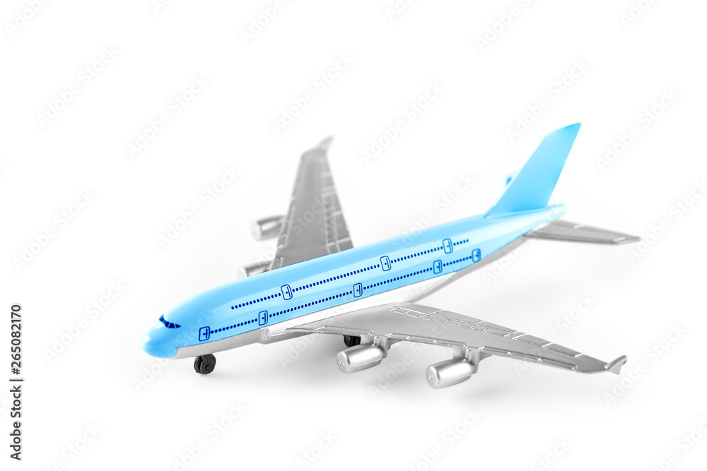 Model plane, airplane isolated on white background
