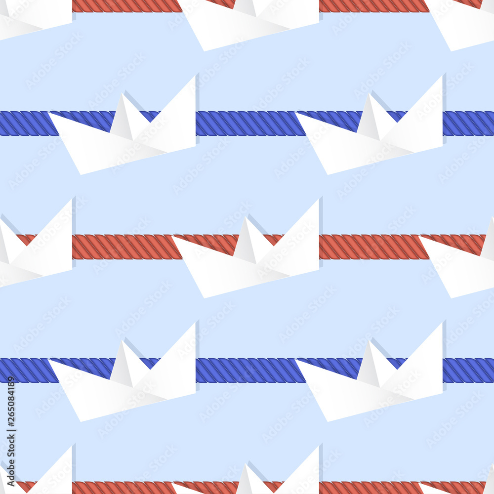 Fototapeta premium beautiful seamless pattern in marine style.vector