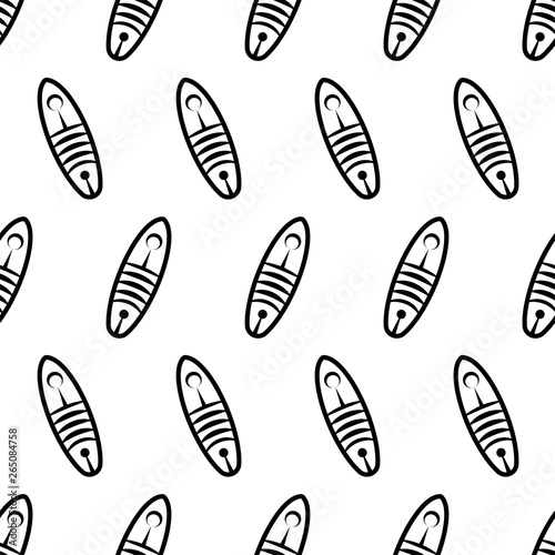 Surfboard Icon Seamless Pattern, Surf Board Icon, Water Sport Icon