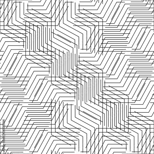 Geometric Lines Seamless Pattern, Line Seamless Pattern
