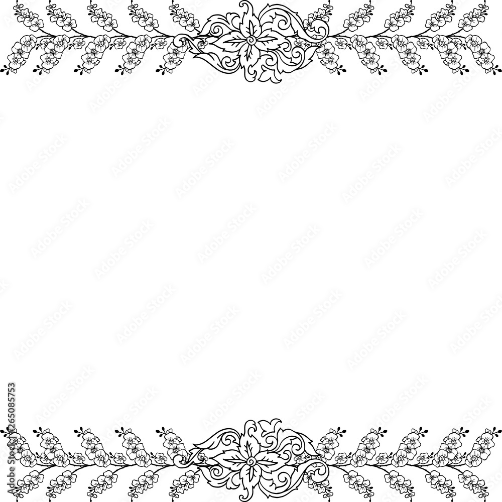 Vector illustration pattern of flower frame on a backdrop Vector illustration pattern of flower frame on a backdrop