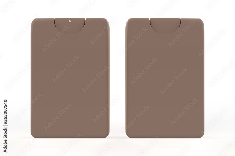 Perfume Tester Mock-up Template On Isolated White Background, Ready Pocket Perfume Mock-up For Your Design. 3D Illustration Perfume Tester Mock-up Template On Isolated White Background, Ready Pocket Perfume Mock-up For Your Design. 3D Illustration