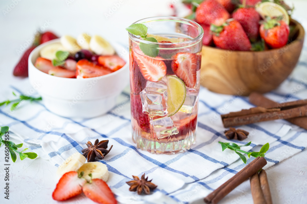 healthy refreshing energy ice cold strawberries lemonade with lime healthy refreshing energy ice cold strawberries lemonade with lime