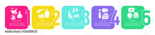 Beauty industry vector infographic template