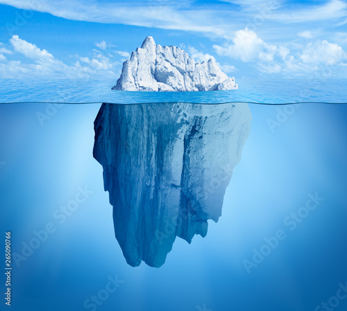 Vászonkép Iceberg in ocean