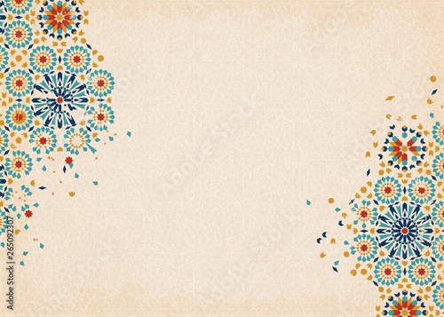 Colorful arabesque pattern