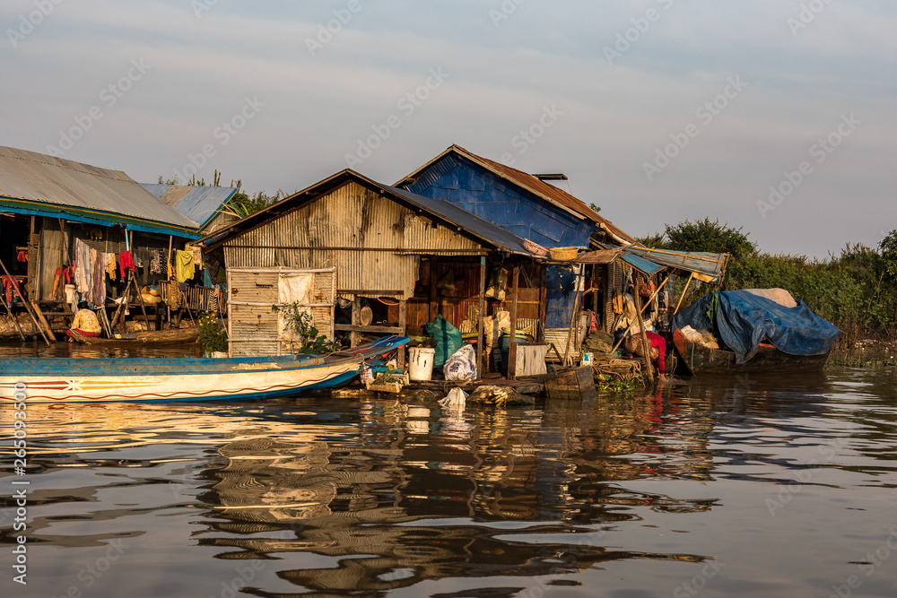 Floating village, Cambodia, Tonle Sap, Koh Rong island. Floating village, Cambodia, Tonle Sap, Koh Rong island.