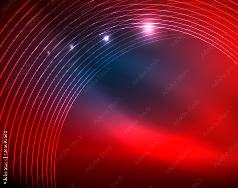 Blue neon circles, abstract circular lines. Glowing circle abstract pattern background Blue neon circles, abstract circular lines. Glowing circle abstract pattern background