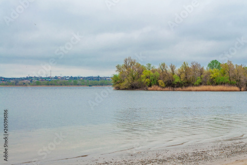 River Spit across the Dnieper River