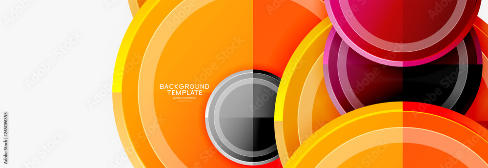 Circular pattern, abstract circles composition Circular pattern, abstract circles composition