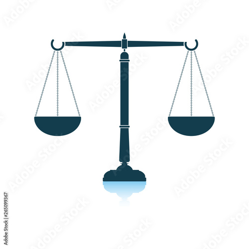 Justice scale icon