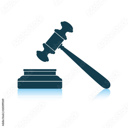 Judge hammer icon