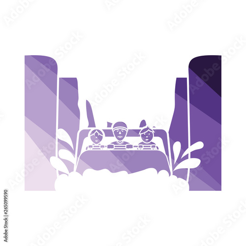 Water boat ride icon