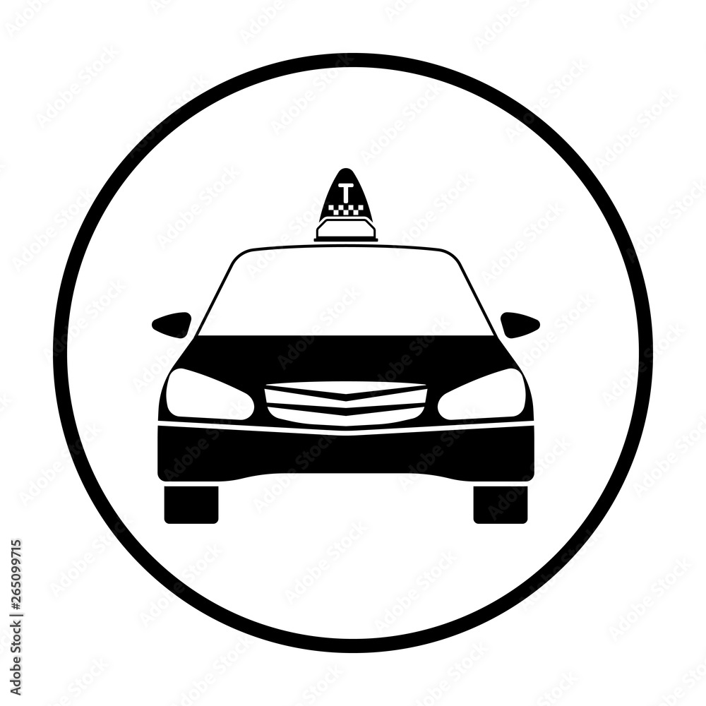 Taxi  icon front view