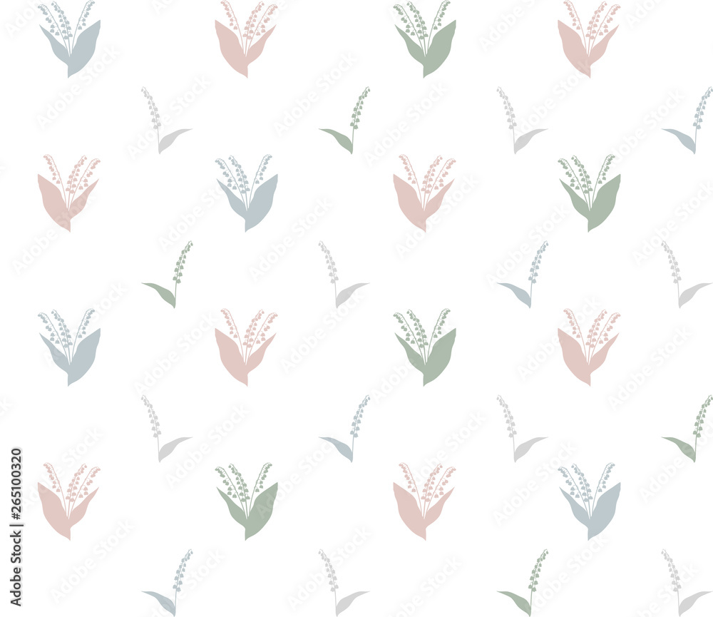 Seamless pattern from Lilly of the valley. Seamless pattern from Lilly of the valley.