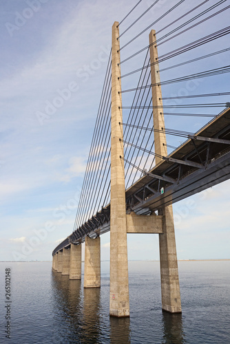 Die Öresundbrücke Richtung Dänemark