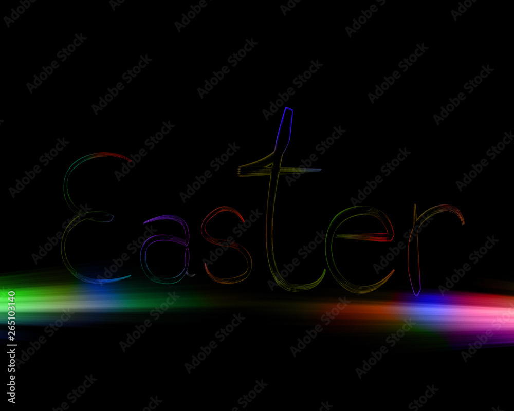 Obraz premium Abstract light Easter eggs on background