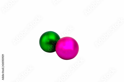 christmas ball isolated on white with clipping path