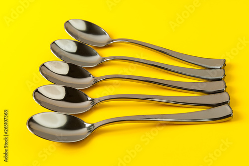 spoon on yellow