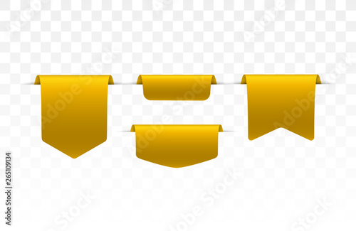 Set of blank labels. Offer tag. 
