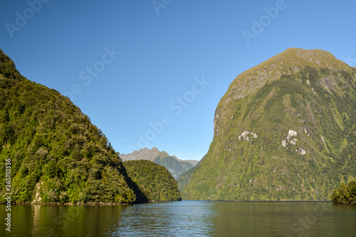 Beautiful and deserted mountains around Doubtful Sound in the middle of nowhere in Southland