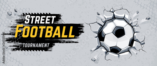 Street Football Design Vector Illustration