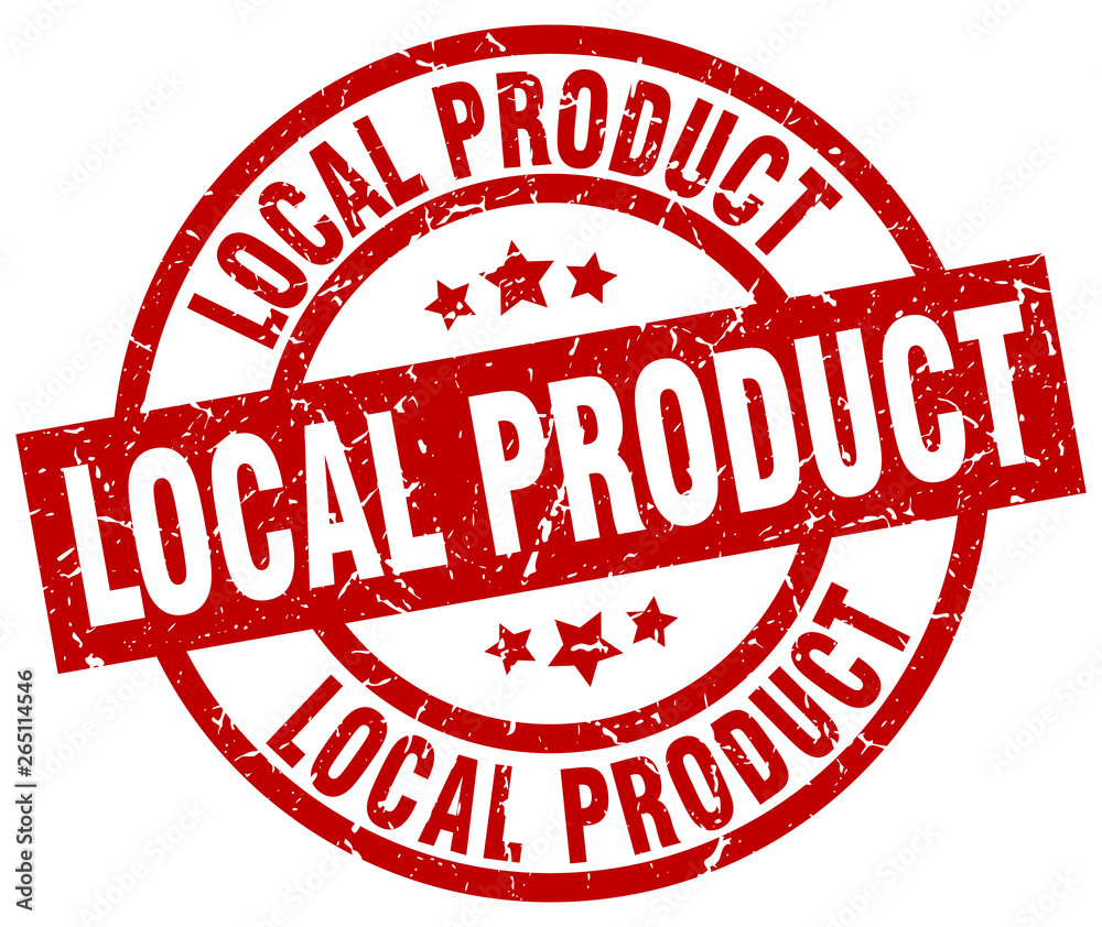 local product round red grunge stamp local product round red grunge stamp