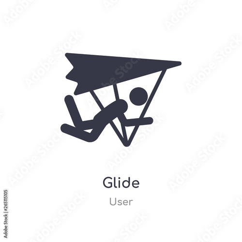glide icon. isolated glide icon vector illustration from user collection. editable sing symbol can be use for web site and mobile app