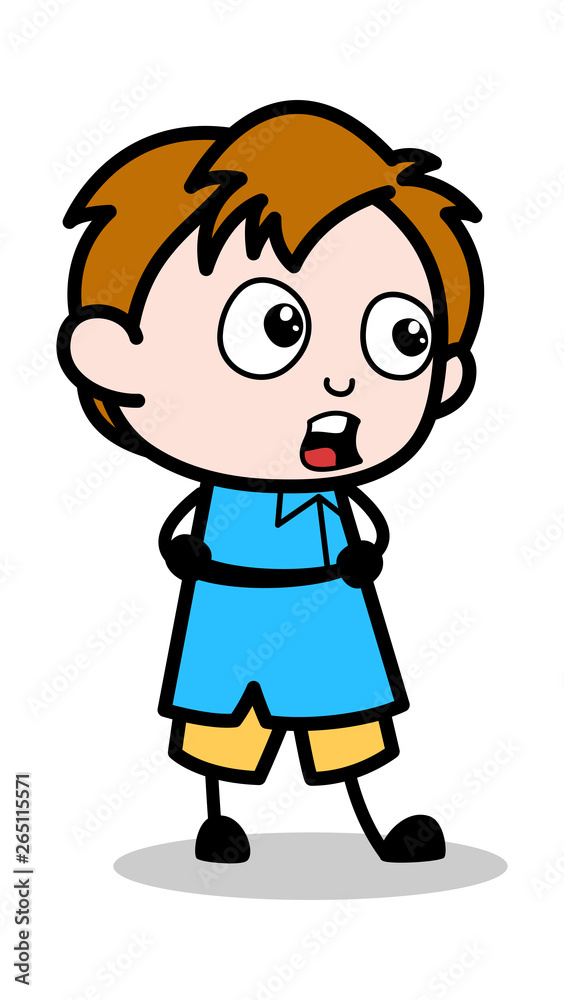Discussion - School Boy Cartoon Character Vector Illustration Discussion - School Boy Cartoon Character Vector Illustration