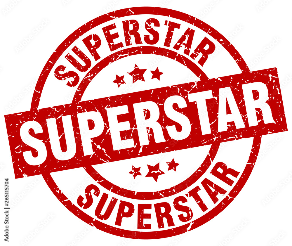 superstar round red grunge stamp superstar round red grunge stamp