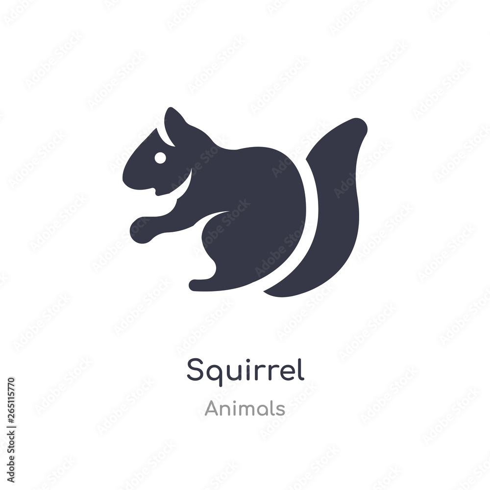 squirrel icon. isolated squirrel icon vector illustration from animals collection. editable sing symbol can be use for web site and mobile app