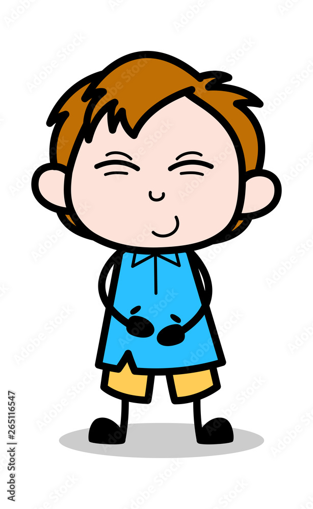 Accidity - School Boy Cartoon Character Vector Illustration
