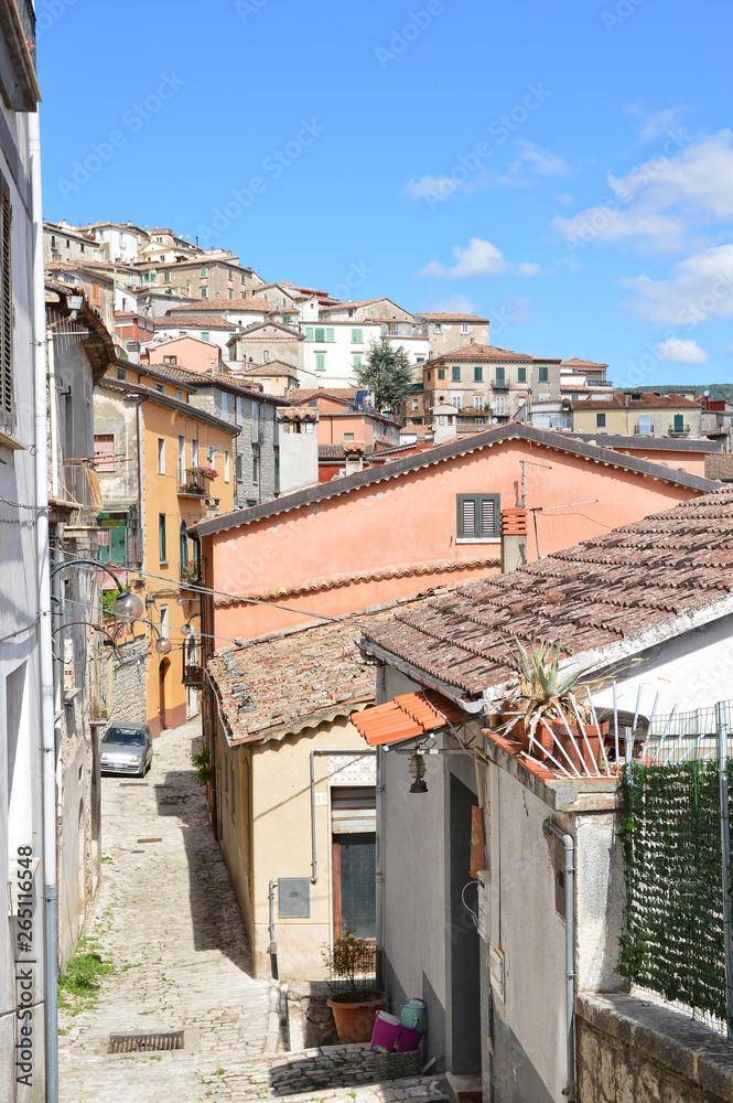 Images of the town of Morcone, a town in the Campania region