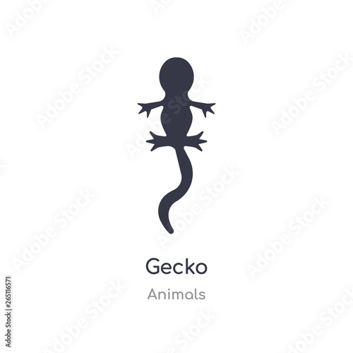 gecko icon. isolated gecko icon vector illustration from animals collection. editable sing symbol can be use for web site and mobile app