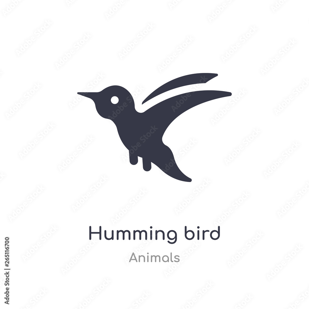 humming bird icon. isolated humming bird icon vector illustration from animals collection. editable sing symbol can be use for web site and mobile app