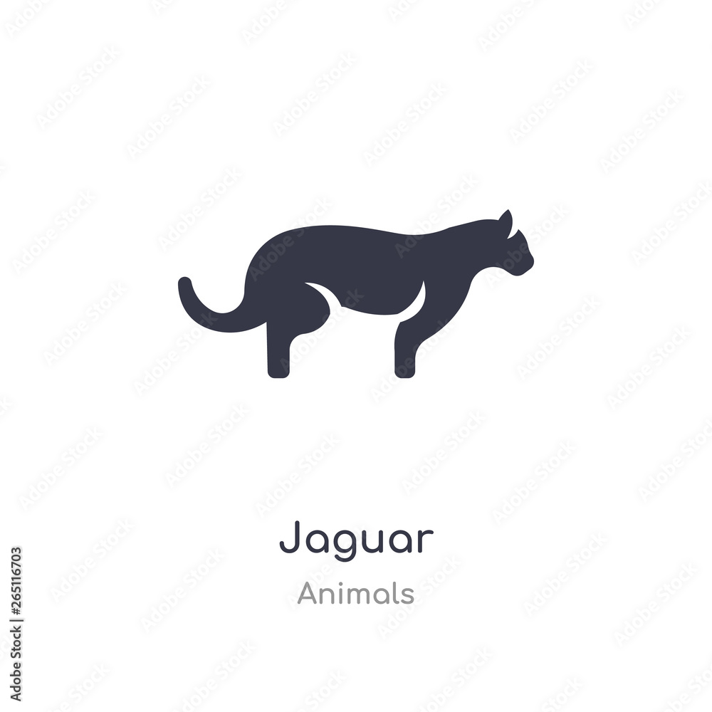 jaguar icon. isolated jaguar icon vector illustration from animals collection. editable sing symbol can be use for web site and mobile app