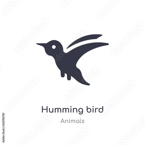 humming bird icon. isolated humming bird icon vector illustration from animals collection. editable sing symbol can be use for web site and mobile app © zaurrahimov