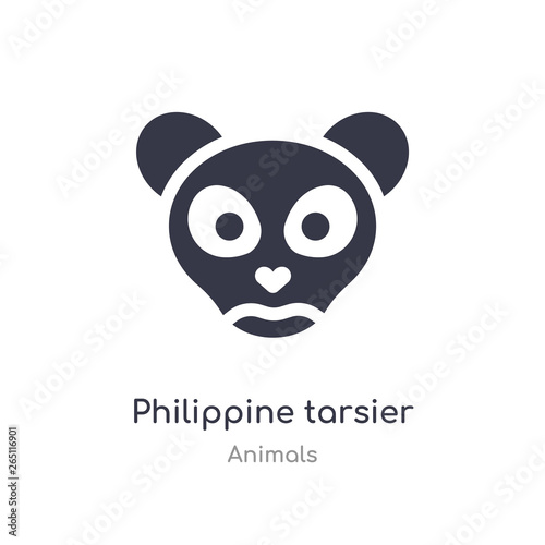 philippine tarsier icon. isolated philippine tarsier icon vector illustration from animals collection. editable sing symbol can be use for web site and mobile app